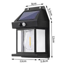 Lanterne Vintage Bougie, nouvelle lampe murale à induction solaire