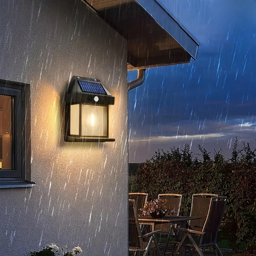 Lanterne Vintage Bougie, nouvelle lampe murale à induction solaire